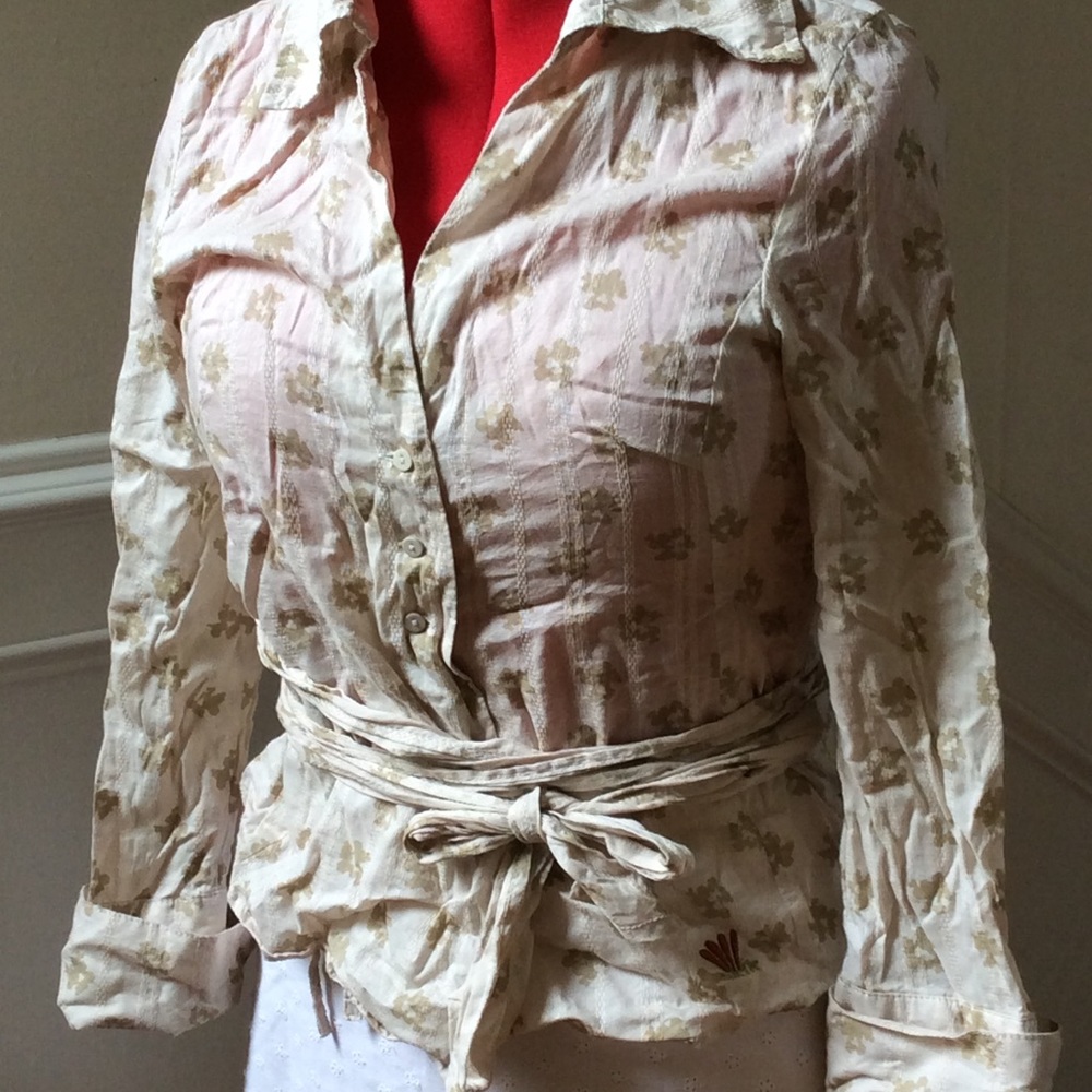 Skunkfunk Eulari cotton wrap blouse